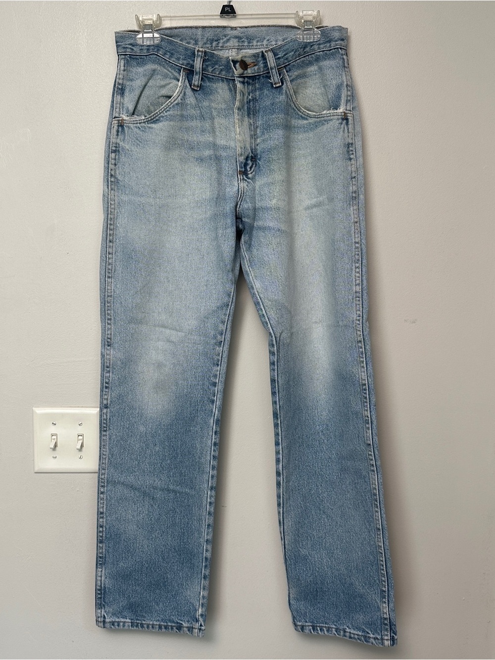Rustler Light Wash Straight-Leg Jeans for Men